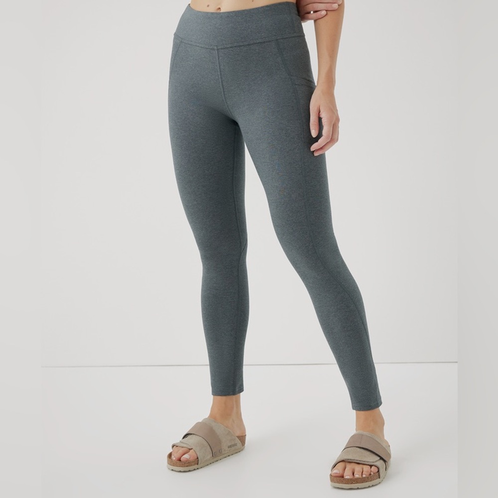 Pact Purefit Pocket Legging Size Small in Ore Heather